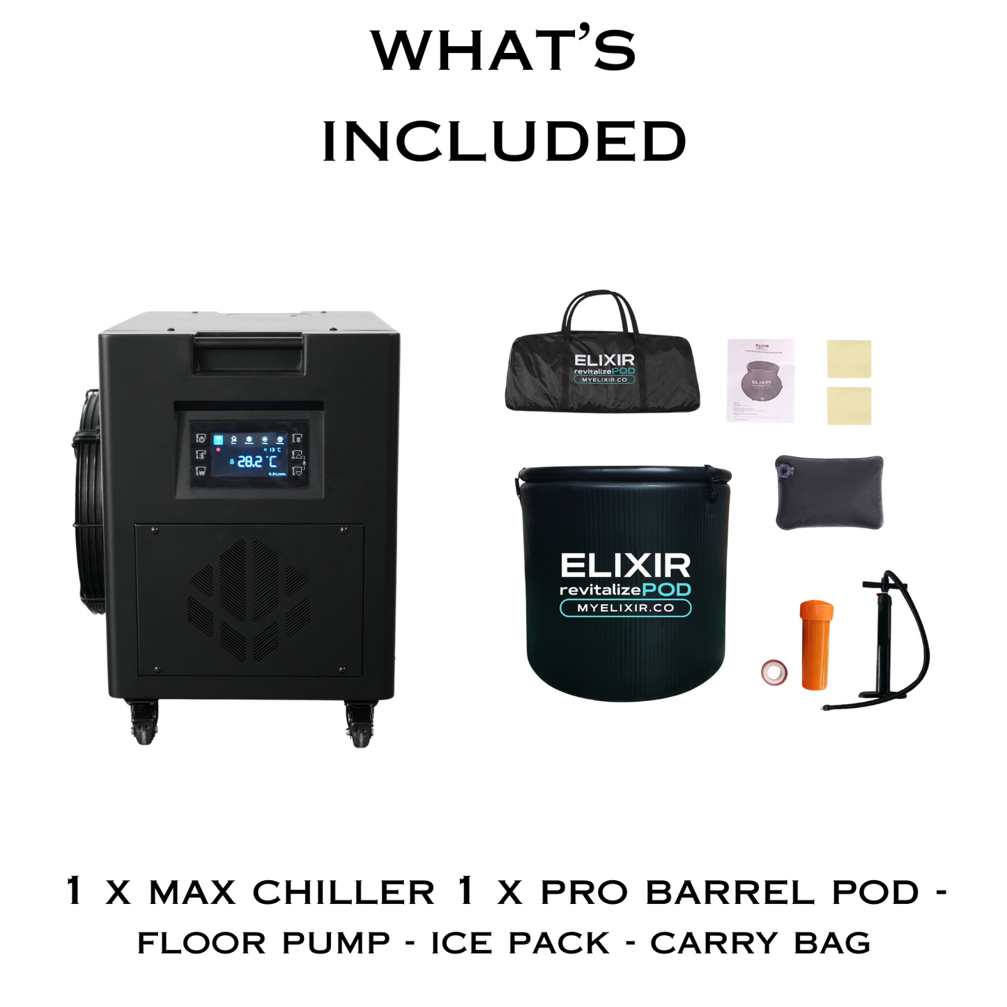Max Pro Chiller/Heater 1HP & Pro Barrel Pod Bundle - Chills To (36°F) (2°C)