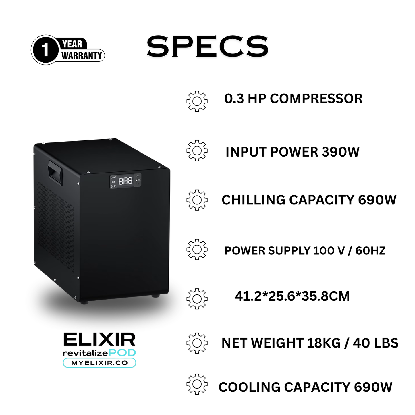 MINI CHILLER 0.3 HP
